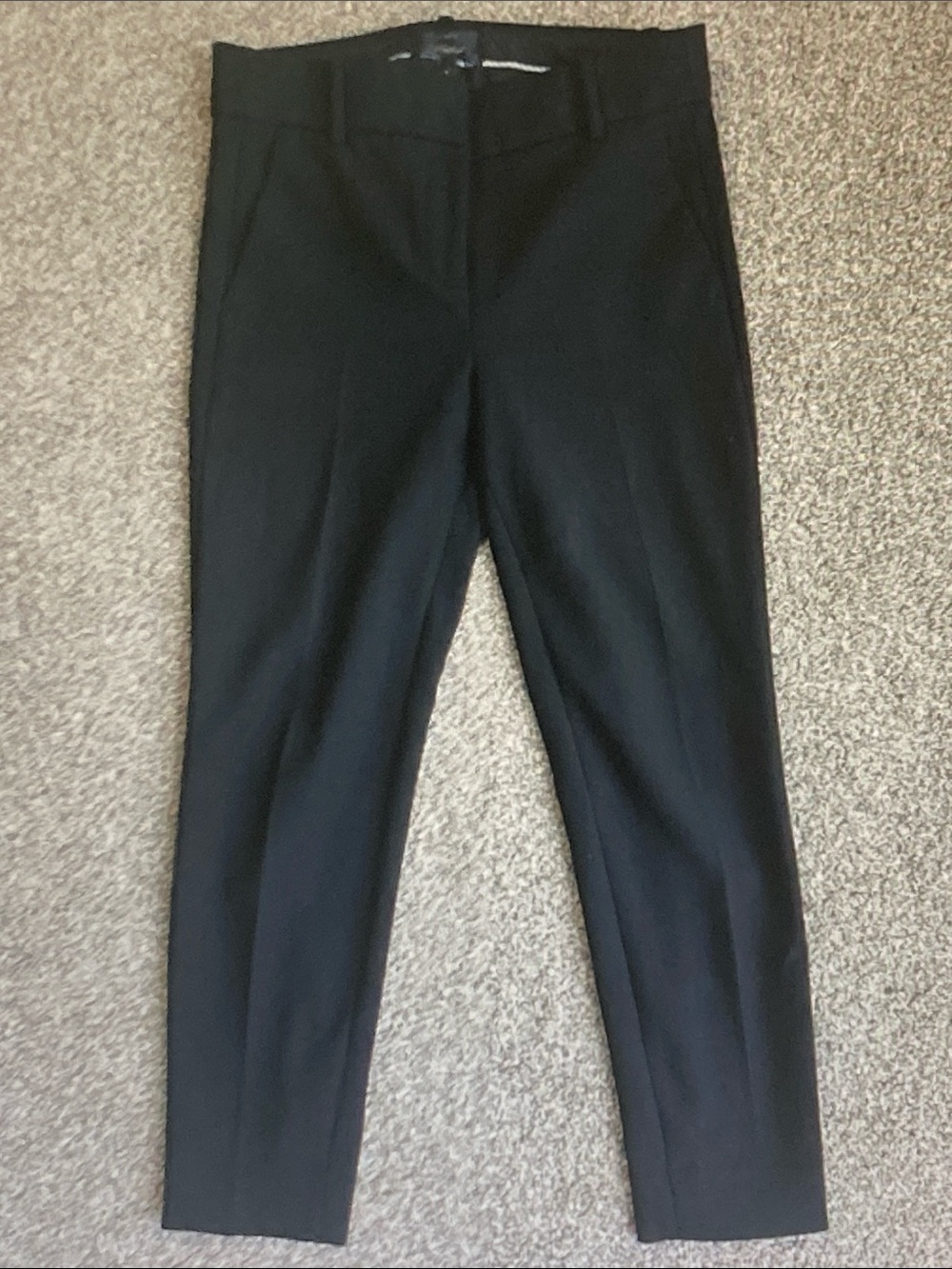 J. Crew Black Tailored Skinny Ankle Trousers